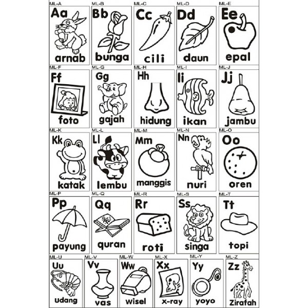 Malay Alphabet (L)